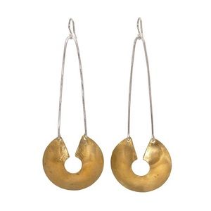 NIB Slantt Brigit Dangle Earrings 14K Gold $162